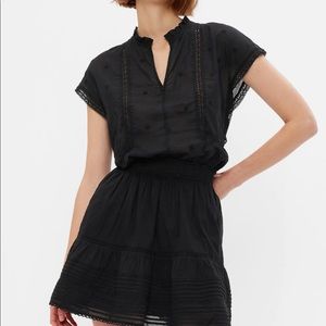 Gap two piece black top & skirt XL